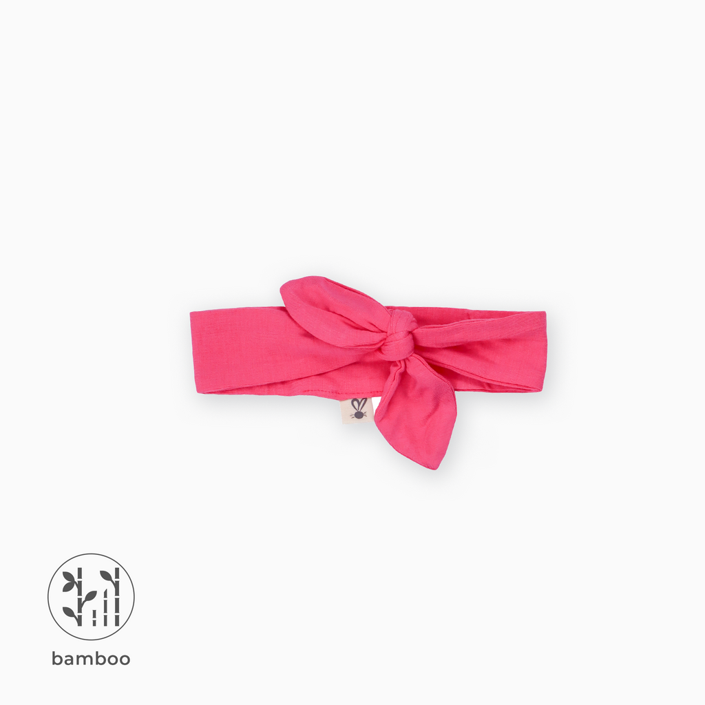 LiaaBébé Hot Pink Top Knot Headband.